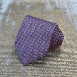 BROOKS BROTHERS Men's Blue & Pink Silk Necktie Office Business Work Formal